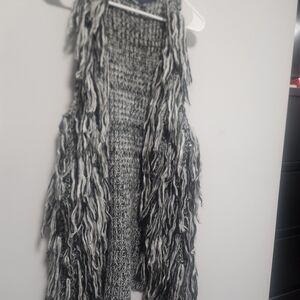 Bohemian Stylish Black and Gray Women's Vest